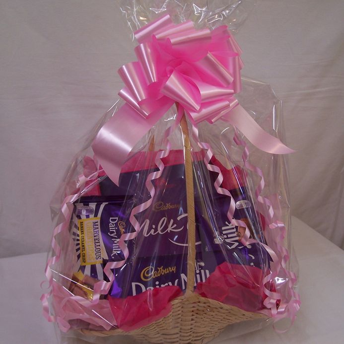 Selection of Chocolates in a Basket 