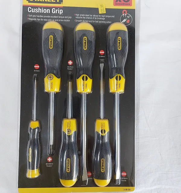 Set of 6 Stanley Cushion Grip Screwdrivers £22.99