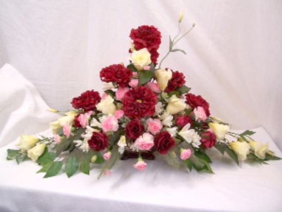 Silk flower arrangement