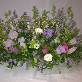 Wedding day Top Table flower arrangement 