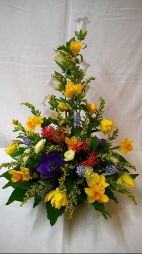 Spring flower arrangement