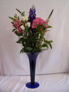 Flowers with flower vase gift