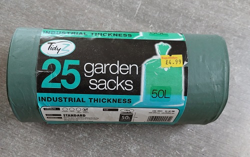 Garden Sacks 25 bags for £4.99