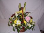 Cremation Flower Basket All Over 