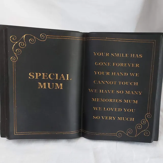 Remembrance MUM Book 3D + flower vase 