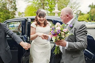 Bride on her wedding day