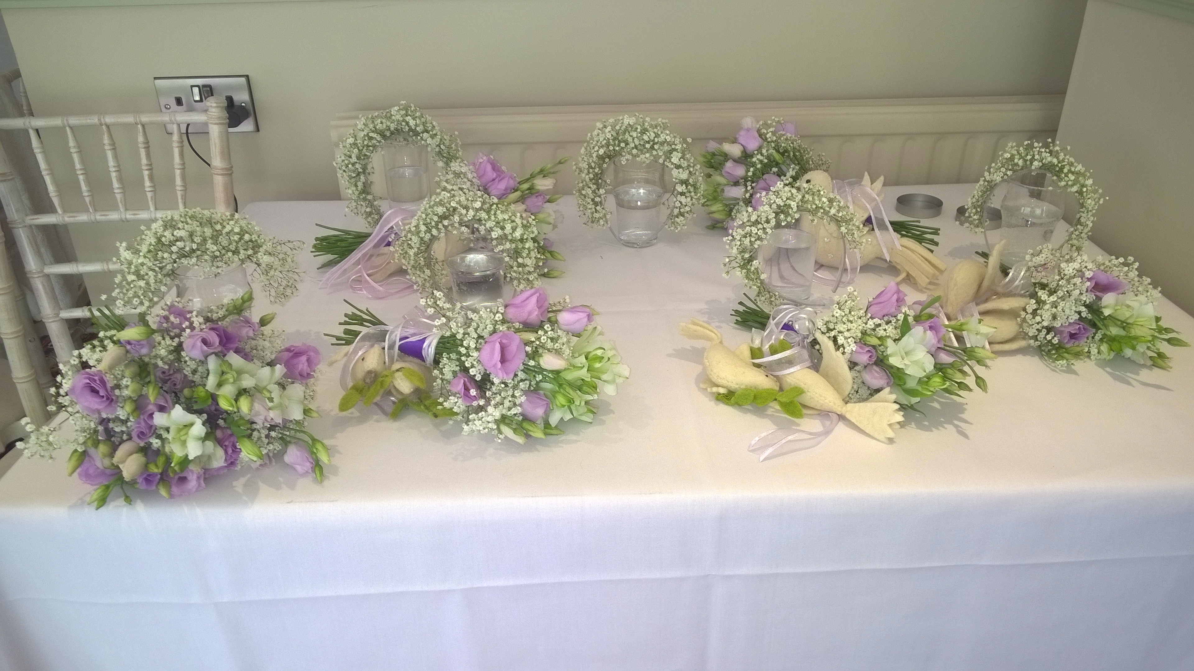 Bridesmaids Flowers in Lavender 