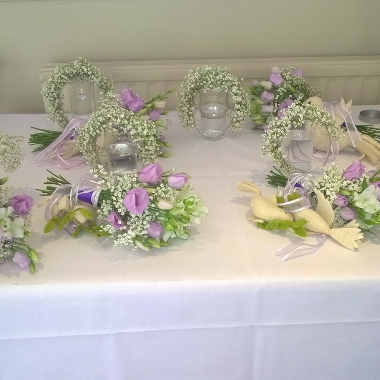 Bridesmaids Flowers in Lavender 
