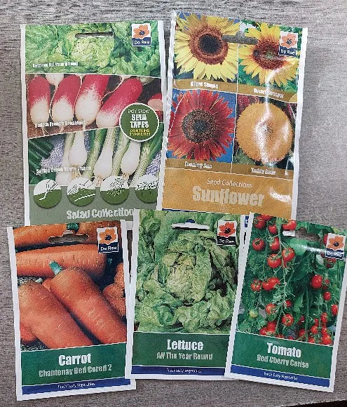 Veg/ Flower Seeds 99p small & £1.99 large packet 